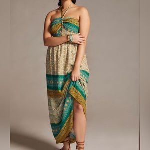 Twist Halter Maxi Dress